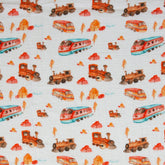 Double Gauze Musselin Thea Eisenbahn